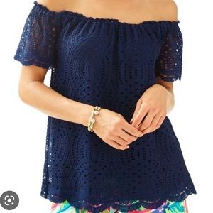 Lilly Pulitzer Marble stop in Navy